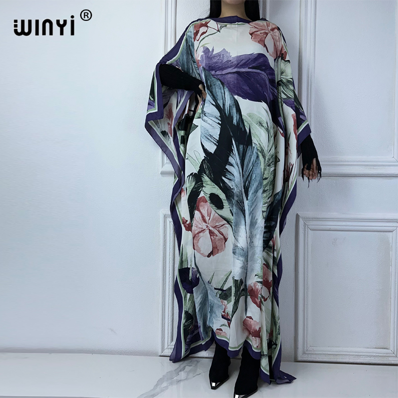 Winyi verão kaftan africano fe - Boho Summer Beach Maxi Dress avaliação e preço