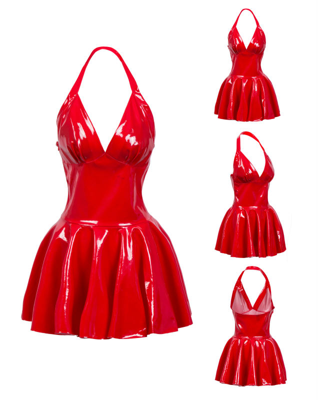 Vestido Mini Plissado Feminino - Y2K Backless Halter Mini Dress avaliação e preço