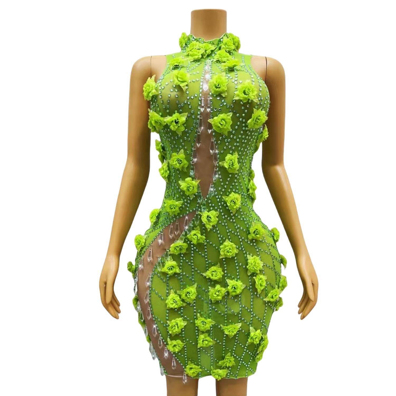 Chique cristais brilhantes str - Sparkly Rhinestone Club Party Dress avaliação e preço