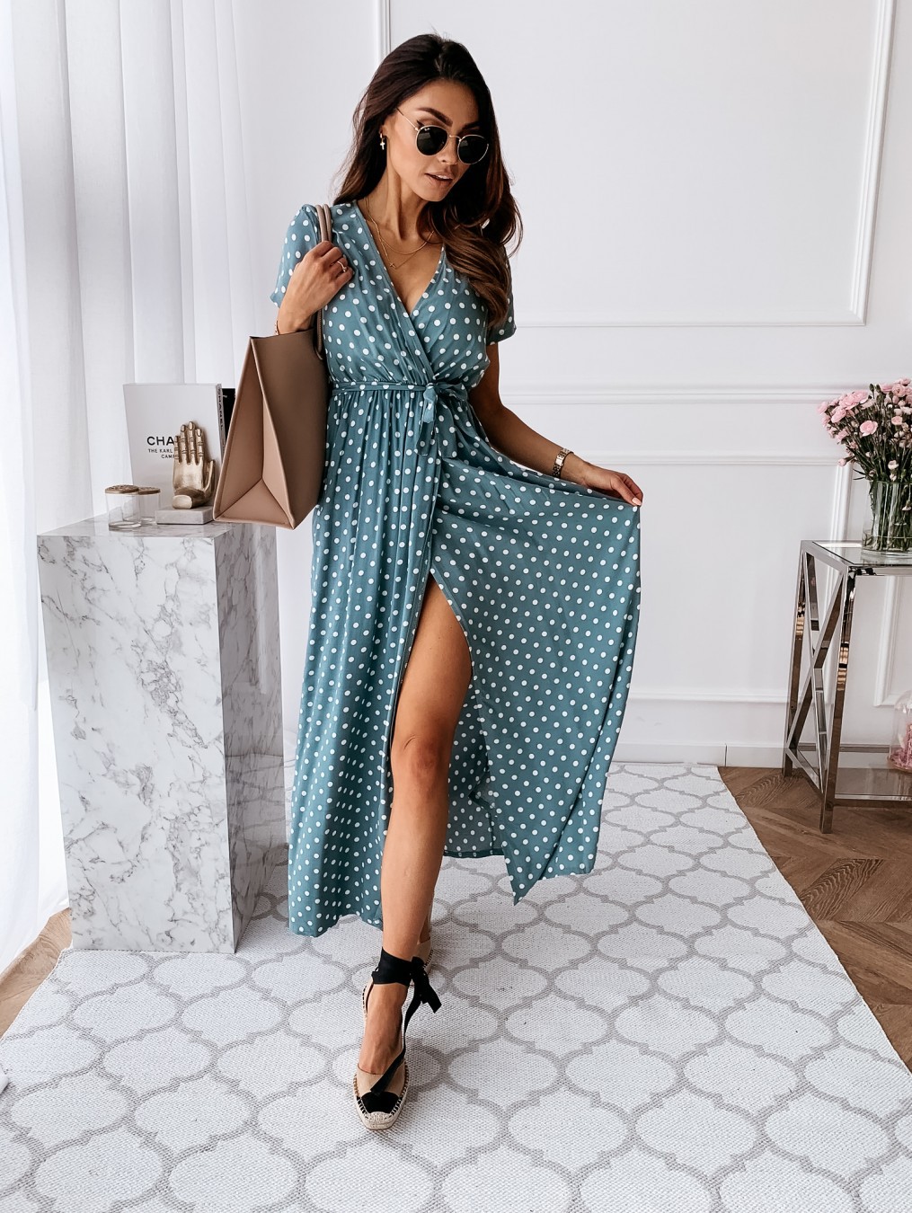 Vestido maxi de manga curta co - French Vintage Floral Midi Dress avaliação e preço